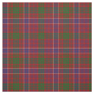 Clan MacRae Red Scottish Tartan Pset Fabric Stof