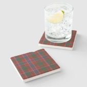 Clan MacRae Tartan Plaid Stone Onderzetter (Zijkant)