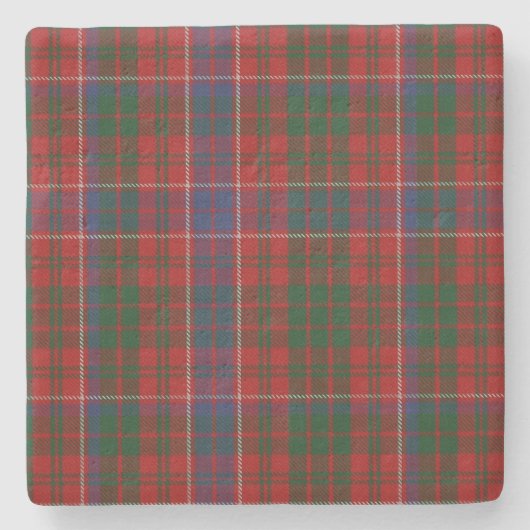 Clan MacRae Tartan Plaid Stone Onderzetter (Voorkant)