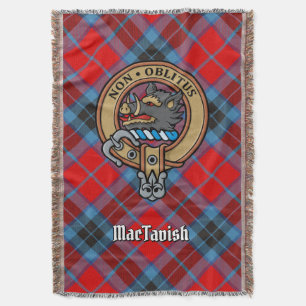 Clan MacTavish Crest over tartan Deken