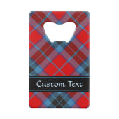 Clan MacTavish Crest over Tartan Kredietkaart Flessenopener (Achterkant)
