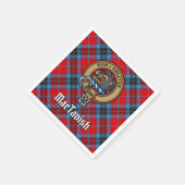 Clan MacTavish Crest over Tartan Servet (Hoek)