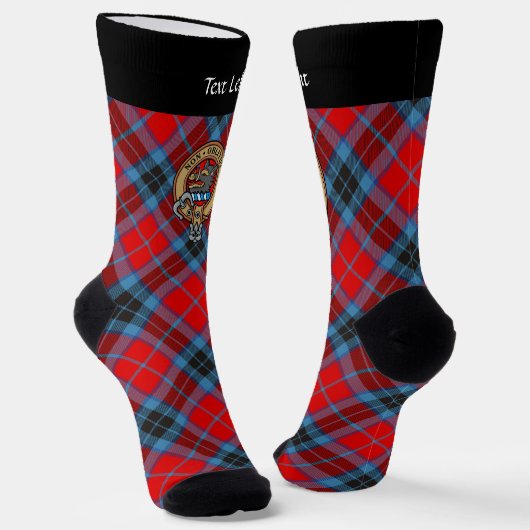 Clan MacTavish Crest over tartan sokken (Gebogen)
