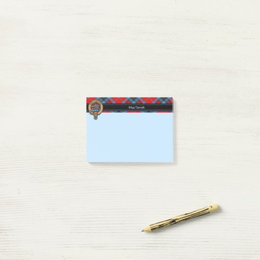 Clan MacTavish Crest Post-it Notes (Sur un bureau)