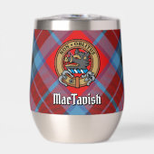Clan MacTavish Crest sur Tartan (Avant)