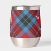 Clan MacTavish Crest sur Tartan (Gauche)