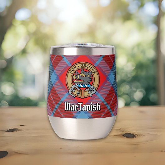 Clan MacTavish Crest sur Tartan