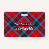 Clan MacTavish Tartan Badge (Achterkant)