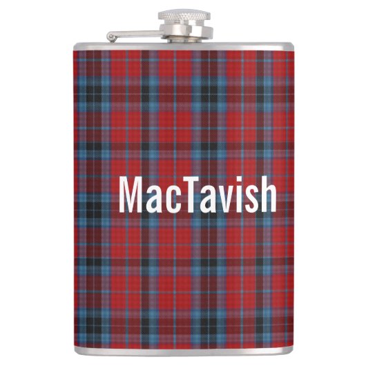 Clan MacTavish Tartan Custom Heupfles (Voorkant)