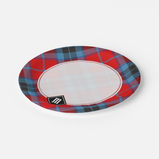 Clan MacTavish Tartan Papieren Bordje (Gekanteld)
