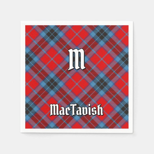 Clan MacTavish Tartan Servet (Voorkant)