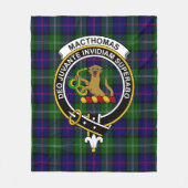 Clan MacThomas Modern Tartan Pset Fleece Deken (Voorkant)