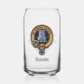 Clan Malcolm Crest over tartan Blikvorm Glas (Voorkant)