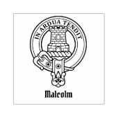 Clan Malcolm Crest Rubberstempel (Afrduk)