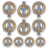 Clan Malcolm Crest Sticker Set (Devant)