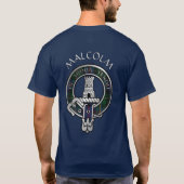 Clan Malcolm Crest & T-Shirt Tartan (Dos)