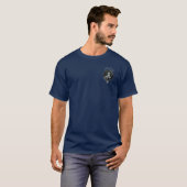 Clan Malcolm Crest & T-Shirt Tartan (Devant entier)