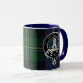 Clan Malcolm Crest & Tartan Mok (Voorkant rechts)