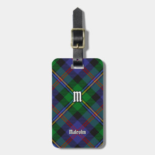 Clan Malcolm Tartan Bagagelabel
