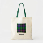 Clan Malcolm Tartan Tote Bag (Voorkant)
