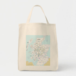 Clan Map of Scotland Grocery Tas
