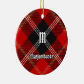 Clan Marjoribanks Tartan Keramisch Ornament (Rechts)