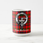 Clan Matheson Crest Badge en Tartan Koffiemok (Center)