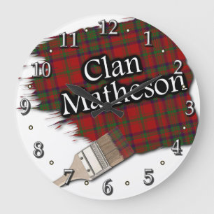Clan Matheson Tartan Paint Brush Klok