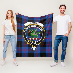 Clan Maule Modem Schotse Ruit Plaid Fleece Deken