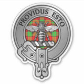 Clan Maxton Crest & Tartan Sticker (Voorkant)