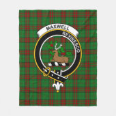 Clan Maxwell Hunting Tartan Pset Fleece Deken (Voorkant)