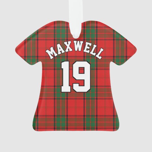 Clan Maxwell Tartan KerstJersey Ornament (achterkant)