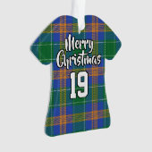 Clan McAuliffe MacAuliffe Tartan Kersttrui Ornament (voorkant)