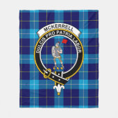 Clan McKerrell Blue Tartan Pset Fleece Deken (Voorkant)