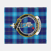 Clan McKerrell Blue Tartan Pset Fleece Deken (Voorkant (Horizontaal))