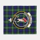 Clan Meldrum Forbes Tartan Pset Fleece Deken (Voorkant (Horizontaal))