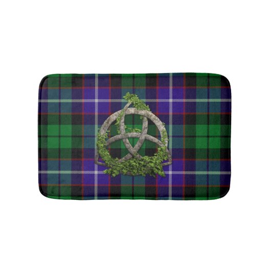 Clan Mitchell Tartan Celtic Trinity Badmat (Voorkant)