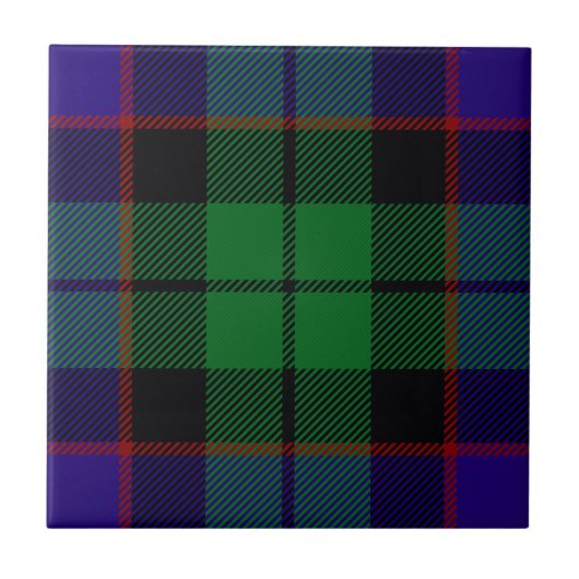 Clan Mitchell Tartan Tegeltje (Voorkant)