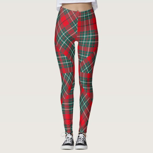 CLAN-MODERN TARTAN KUMMEN LEGGINGS (Voorkant)