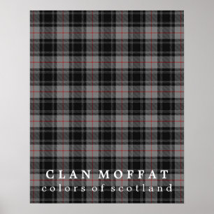 Clan Moffat Colors of Scotland Tartan Poster