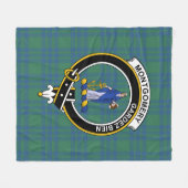 Clan Montgomery Ancient Tartan Pset Fleece Deken (Voorkant (Horizontaal))