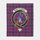 Clan Montgomery Modern Tartan Pset Fleece Deken (Voorkant)