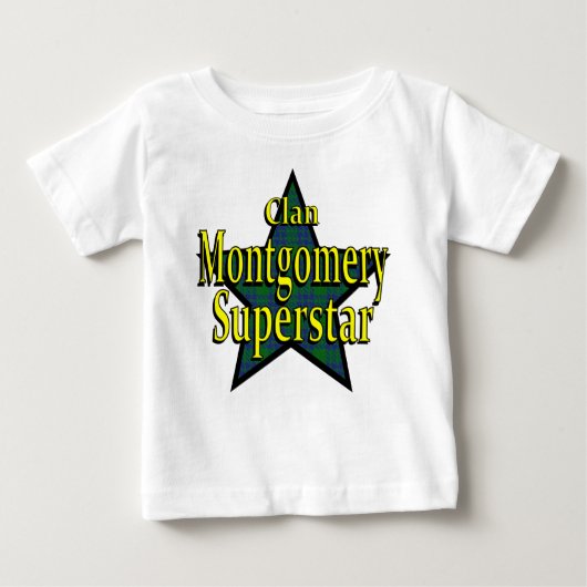 Clan Montgomery Superstar Baby T-Shirt (Voorkant)