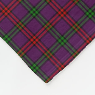 Clan Montgomery Tartan Paars Pset Fleece Deken