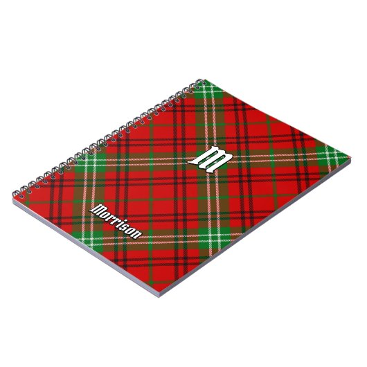 Clan Morrison Carnet rouge Tartan (Côté gauche)