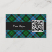 Clan Morrison Chasse Tartan Carte de visite (Dos)