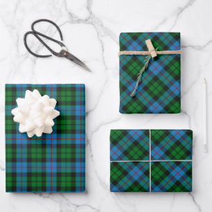 Clan Morrison Chasse Tartan Enveloppement Feuilles