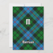 Clan Morrison Chasse Tartan Invitation (Devant)
