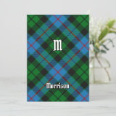 Clan Morrison Chasse Tartan Invitation (Debout devant)