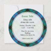 Clan Morrison Chasse Tartan Invitation (Dos)